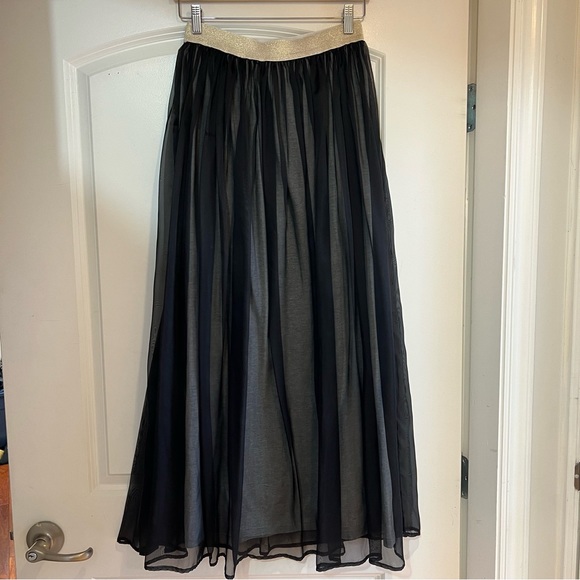 Sylvian Heach chiffon layered viscose a-line midi skirt Sz M excellent condition - Picture 7 of 15